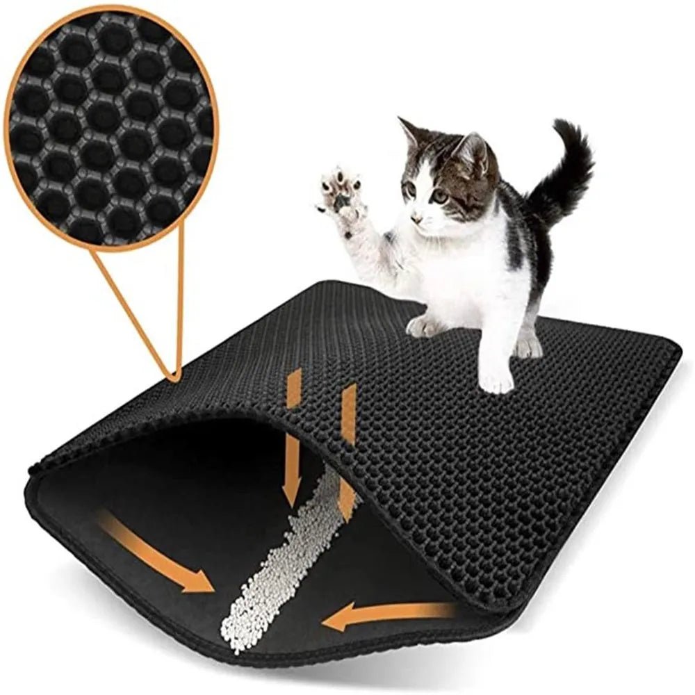 EasyClean | Tapis pour Litière de Chat à Double Couche