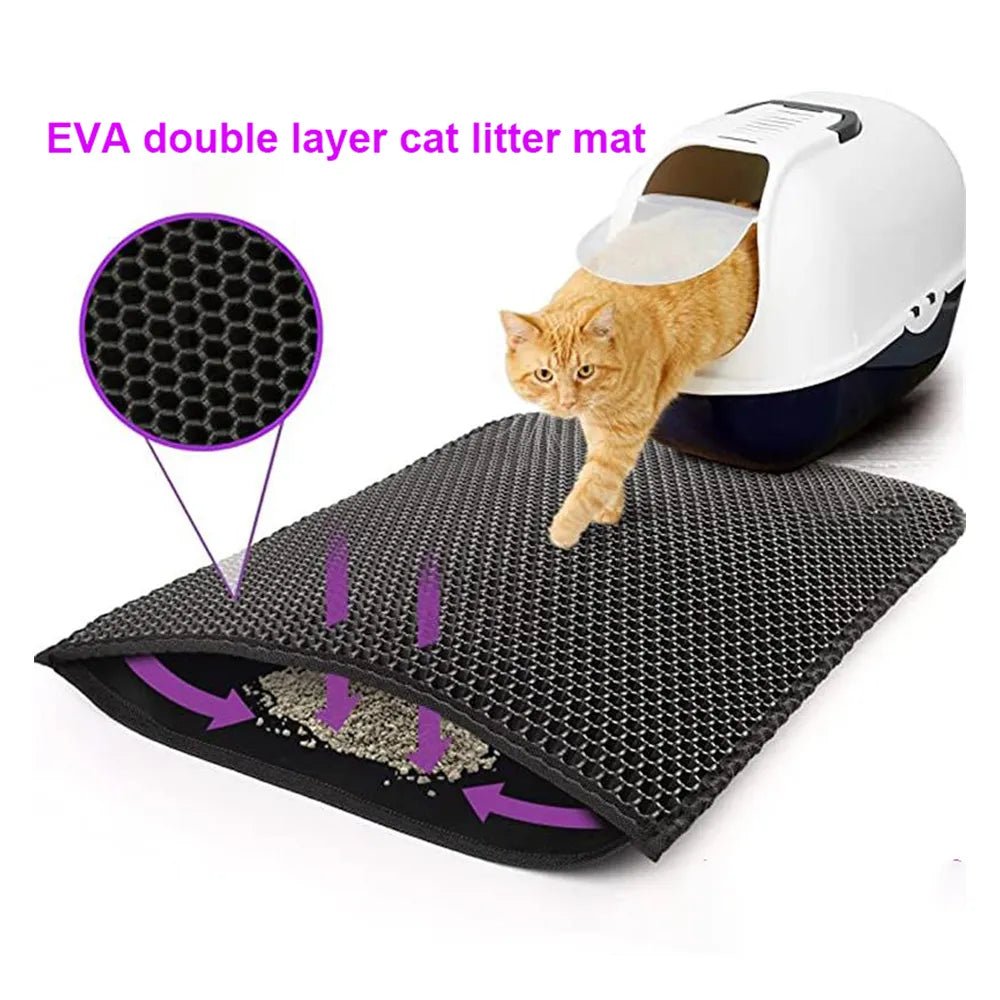 EasyClean | Tapis pour Litière de Chat à Double Couche